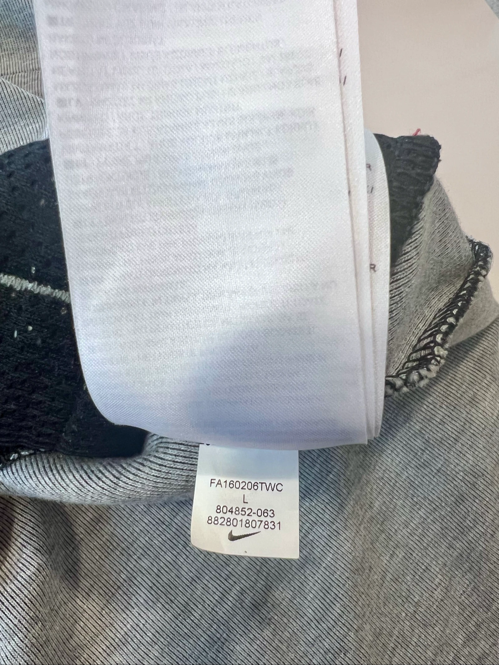 Chaqueta con capucha y cremallera Nike Tech Fleece / Windrunner gris y negro - Talla L – photo 5